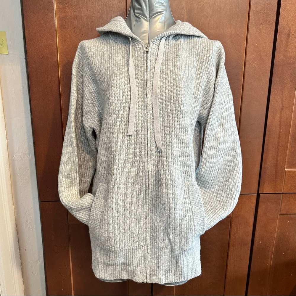 Super soft gray cardigan new zip up